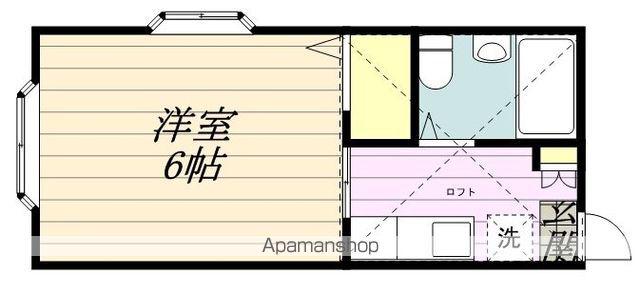 フォレスタ2番館(1K/1階)の間取り写真