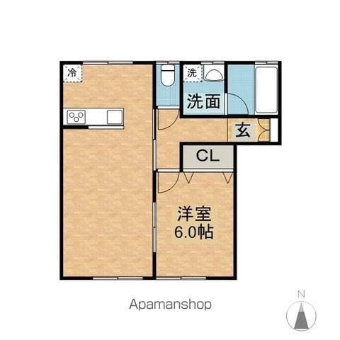 アーバニズム67(1LDK/1階)の間取り写真