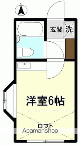 北白土ハイツ(ワンルーム/1階)の間取り写真