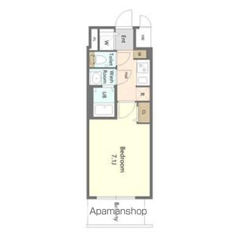 SーRESIDENCE名古屋菊井ALINE 6月19(1K/4階)の間取り写真