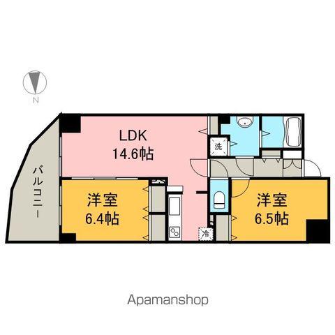 さくら HILLS 富士見(2LDK/10階)の間取り写真