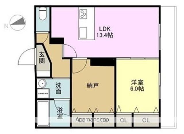 グランデ クレシタ 葵町(1SLDK/2階)の間取り写真