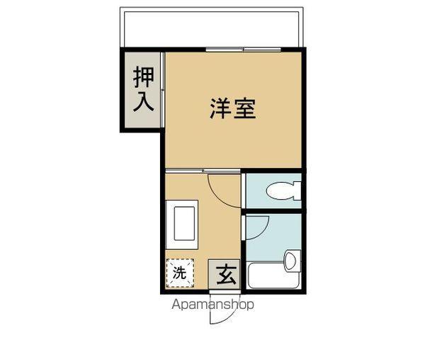 シティハイツ村上(1K/2階)の間取り写真