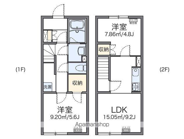 レオネクスト幸Ⅲ(2LDK/1階)の間取り写真
