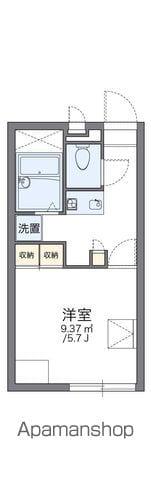 レオパレスホークヒルズⅡ 1階階 間取り