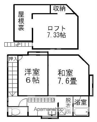 後藤アパート(2K/2階)の間取り写真