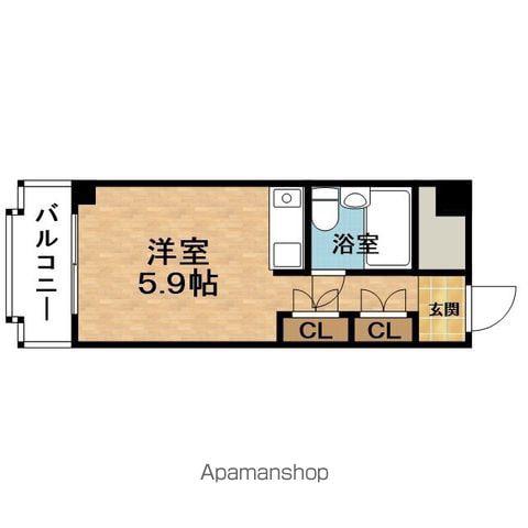 SEIWA PALACE福島(ワンルーム/4階)の間取り写真
