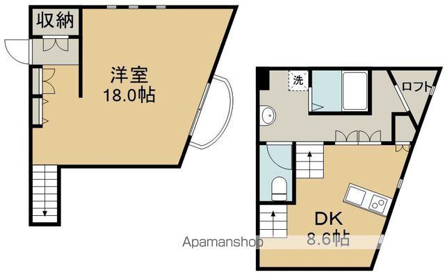 サンキャッスル・16(1LDK/1階)の間取り写真