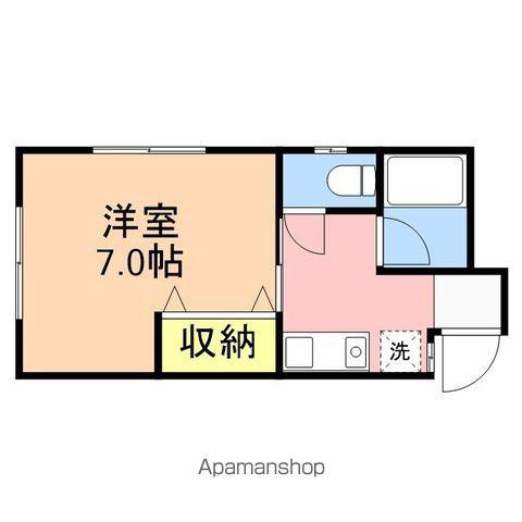 メゾンゆうとぴあ(1K/1階)の間取り写真