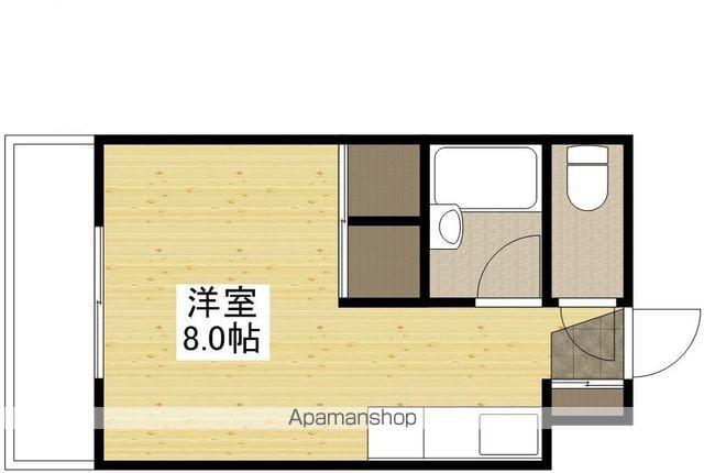 土井ビル(ワンルーム/2階)の間取り写真