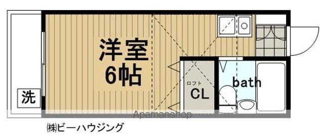 リゾート二反田(ワンルーム/2階)の間取り写真
