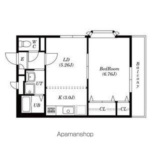 タウンコート 2ND(1LDK/1階)の間取り写真
