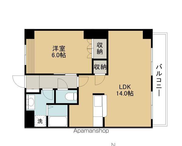 フォレスターアオエ(1LDK/1階)の間取り写真