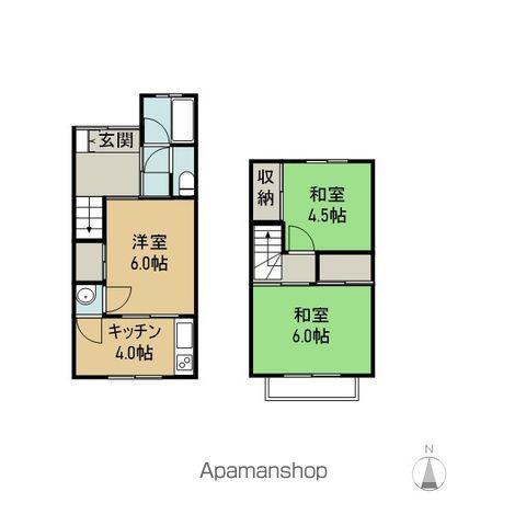 渋草ハイツ１(3K)の間取り写真