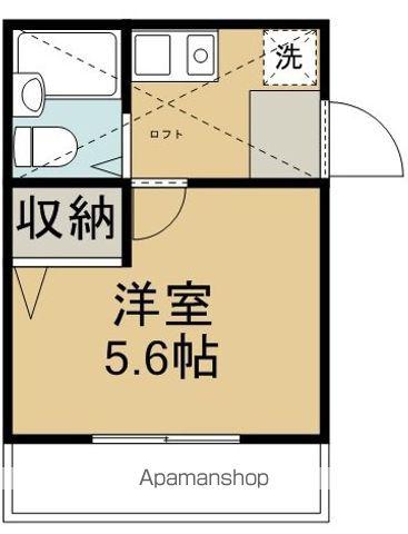 ローズアパート(1K/2階)の間取り写真