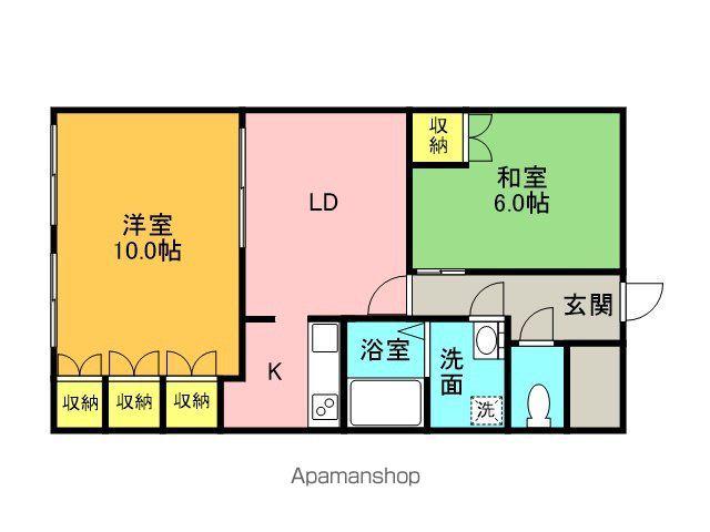 佐野ファイブパレス(2LDK/3階)の間取り写真