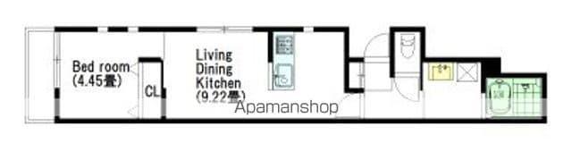 グレイス(1LDK/1階)の間取り写真