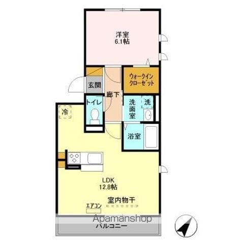 ノールメゾン南流山II(1LDK/2階)の間取り写真