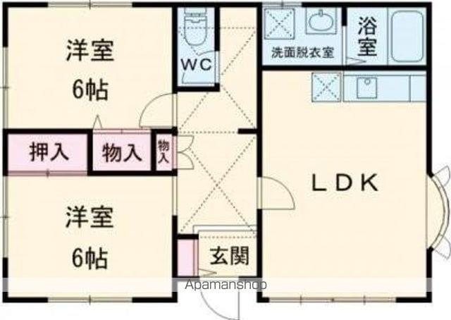 高松琴平電鉄長尾線 西前田駅 徒歩15分 1階建 築23年(2LDK)の間取り写真