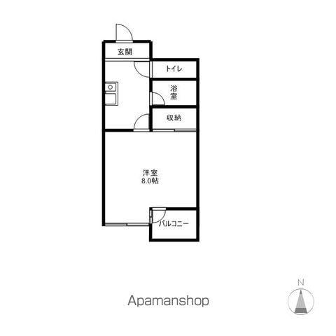 FIZZ(1K/1階)の間取り写真
