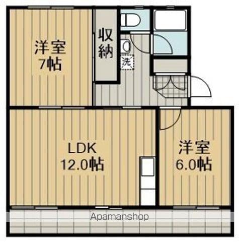 タイヨーハイツ(2LDK/1階)の間取り写真