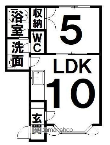 メゾン・I(1LDK/1階)の間取り写真