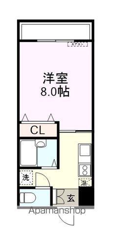 ハートフルビレッジウエスト(1K/2階)の間取り写真