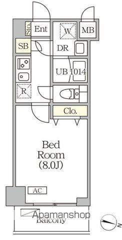 ORSUS志村坂上(1K/3階)の間取り写真