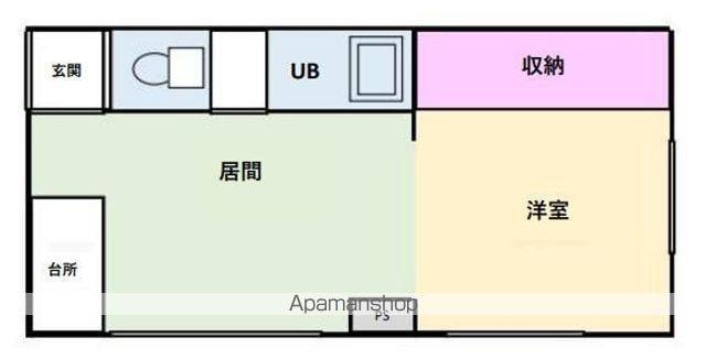カサデューク7号棟(1DK/1階)の間取り写真