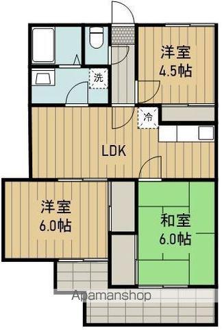エクセルコート(3LDK/2階)の間取り写真