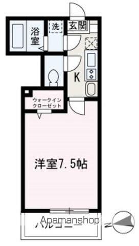 BESTSTAGEシリウス朝霞(1K/2階)の間取り写真