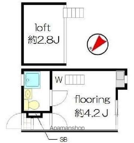 CLASSEAI(ワンルーム/1階)の間取り写真