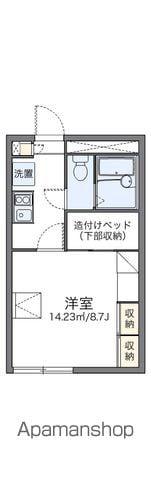 レオパレススカイミュー(1K/1階)の間取り写真