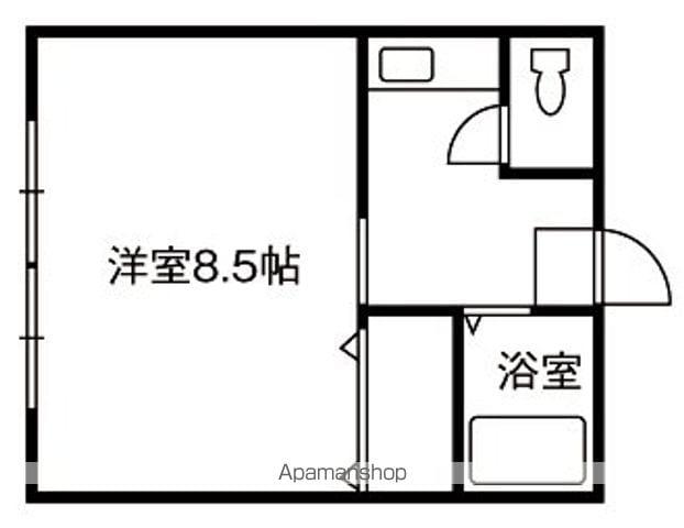 コーポエンドレス(1K/2階)の間取り写真