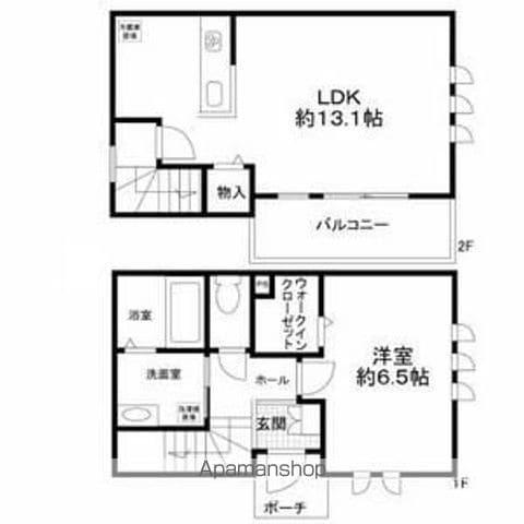 ルミエール柿の木坂(1LDK/1階)の間取り写真