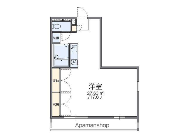 レオパレスソフィア(1LDK/2階)の間取り写真