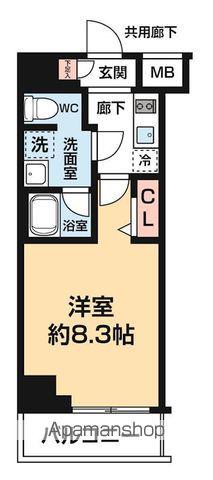 ARCOBALENO KANAMACHI Ⅱ(1K/3階)の間取り写真