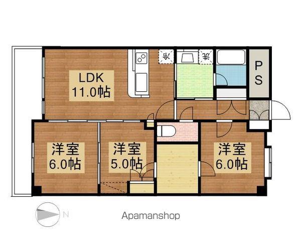 ナイアスグランフィル(3LDK/3階)の間取り写真