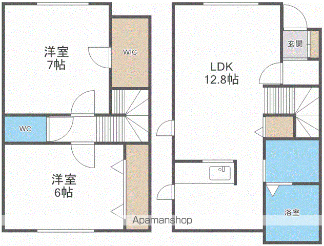 フレッサ(2LDK)の間取り写真