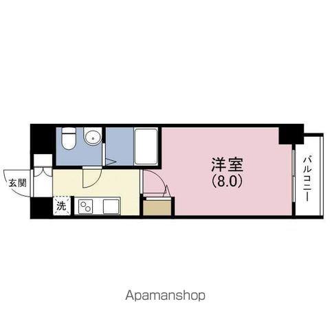MPLAZA緑橋(1K/3階)の間取り写真