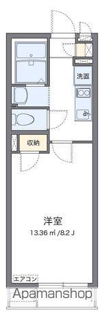 クレイノISEDA(1K/1階)の間取り写真
