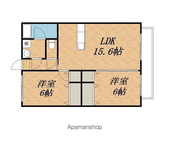 ロジュマンコスモ(2LDK/3階)の間取り写真