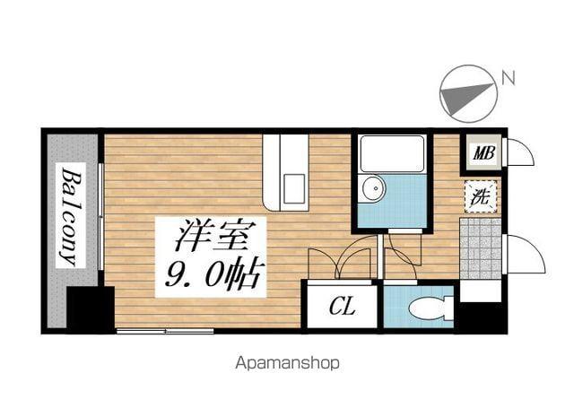 プレアール北方(ワンルーム/4階)の間取り写真