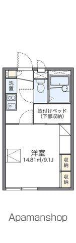 レオパレスルミエール(1K/1階)の間取り写真