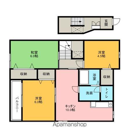 エスパルコ(3LDK/2階)の間取り写真