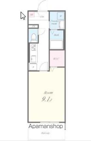 ライツ福助(1K/3階)の間取り写真