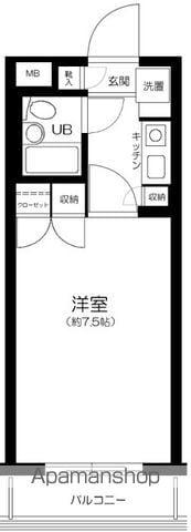 三協グリーンコート落合駅前第一(1K/2階)の間取り写真