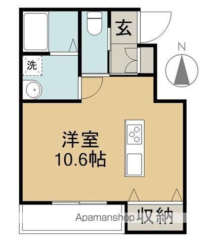ロイヤルせと(1K/2階)の間取り写真