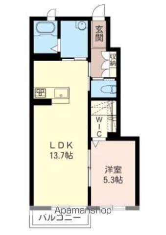 サザン コンフォートⅠ(1LDK/1階)の間取り写真