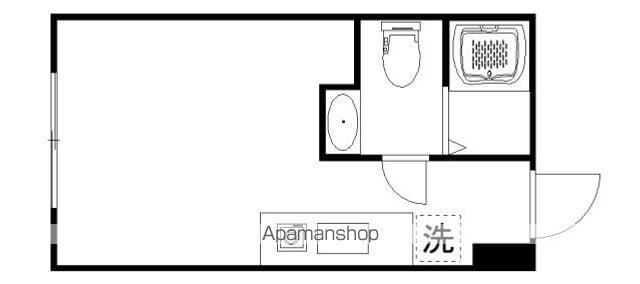 ルテラ氷川町(ワンルーム/2階)の間取り写真